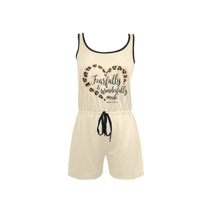 Fearfully And Wonderfully Made Women's Christian Short Jumpsuit