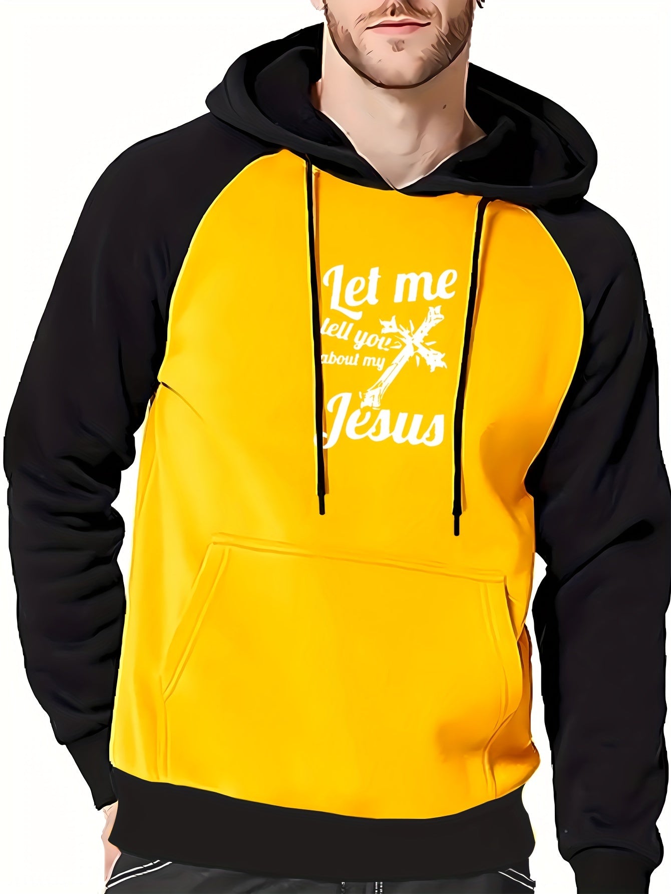 Let Me Tell You About My Jesus Men's Pullover Hooded Sweatshirt claimedbygoddesigns