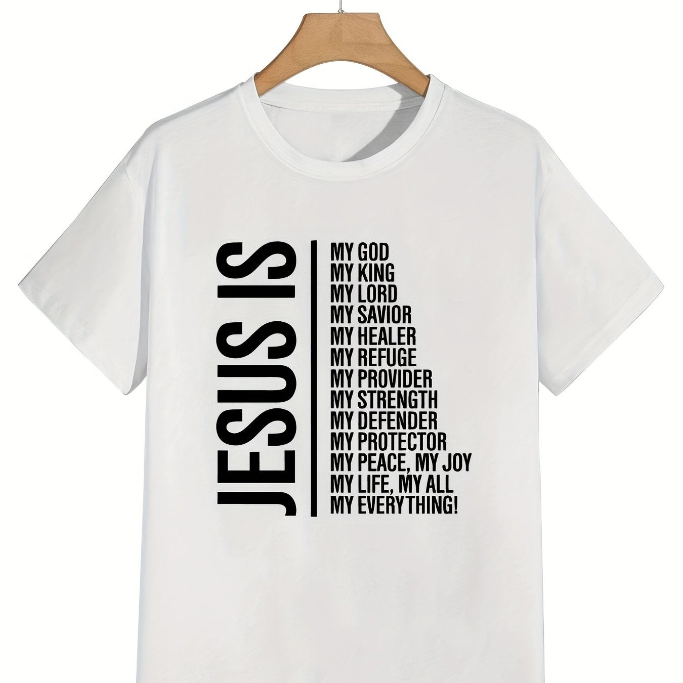Jesus Is My Everything (2) Plus Size Men's Christian T-Shirt claimedbygoddesigns