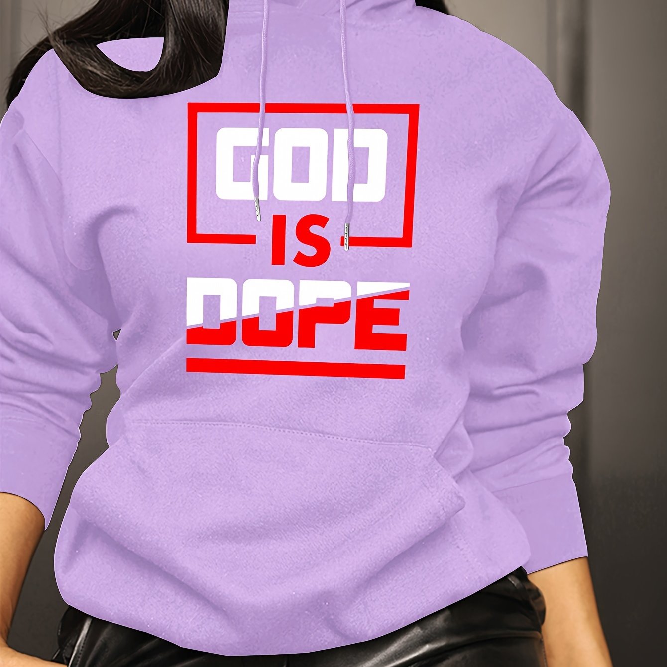 God Is Dope Women's Christian Pullover Hooded Sweatshirt claimedbygoddesigns