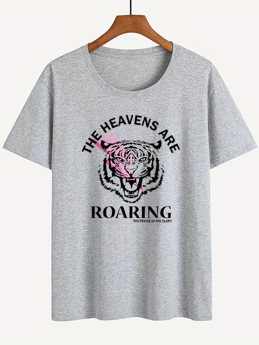 The Heavens Are Roaring Women's Christian T-shirt claimedbygoddesigns