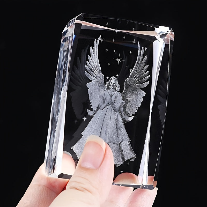 1pc, 3D Angel Crystal Night Light Christian Gift Idea claimedbygoddesigns