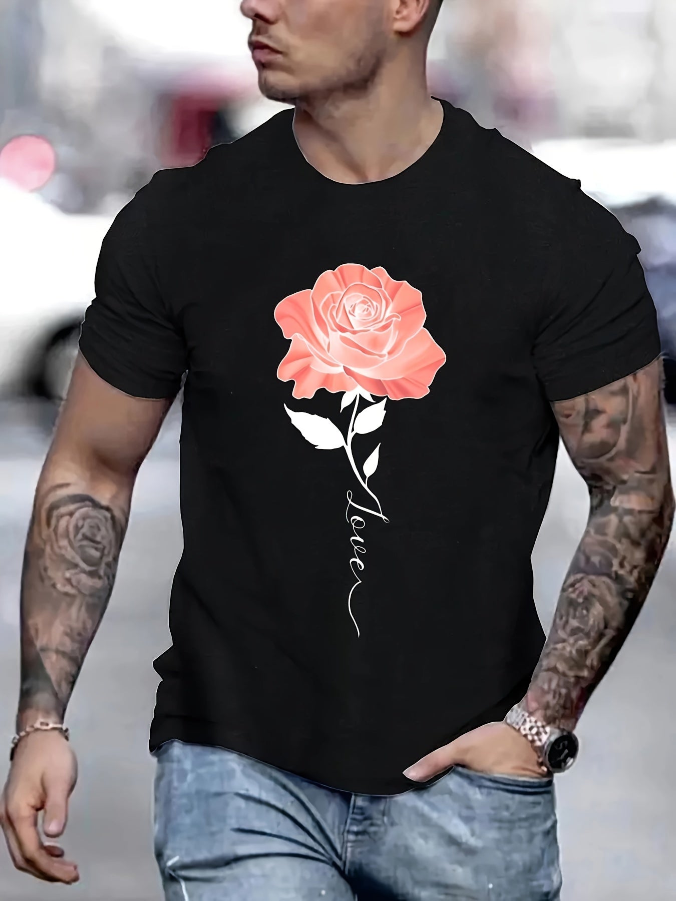 Faith Hope Love Men's Christian T-shirt claimedbygoddesigns