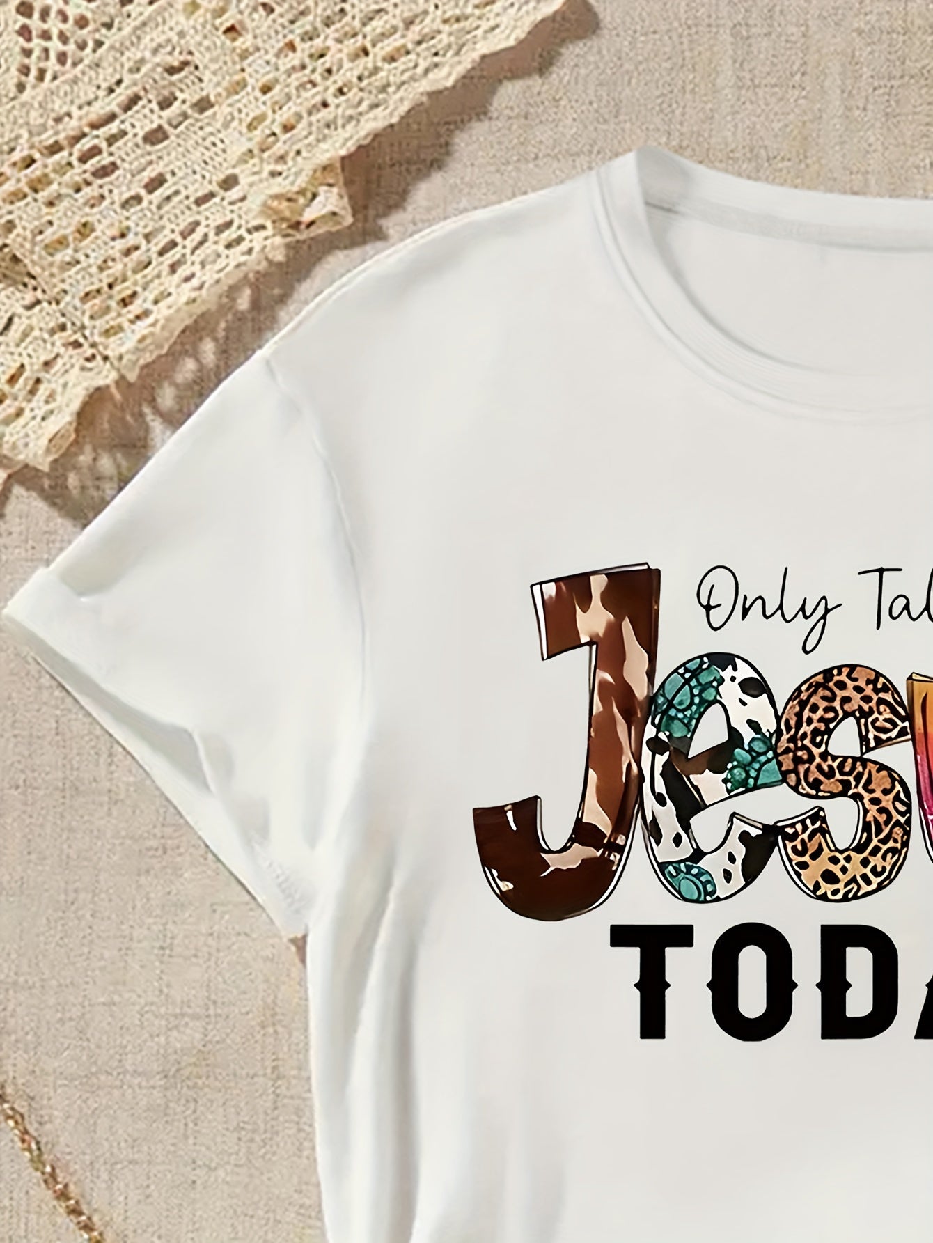 Only Talking To Jesus Today Youth Christian T-shirt claimedbygoddesigns