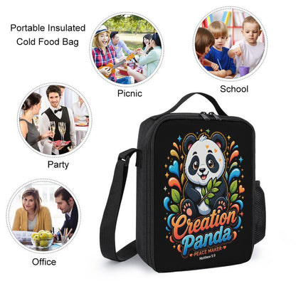 Creation Panda Christian 3 PCS Bag Set (Backpack, Lunch Bag and Pencil Case) - ClaimedbyGodDesigns