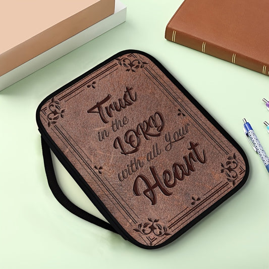 Trust In The Lord With All Your Heart Christian Bible Cover claimedbygoddesigns