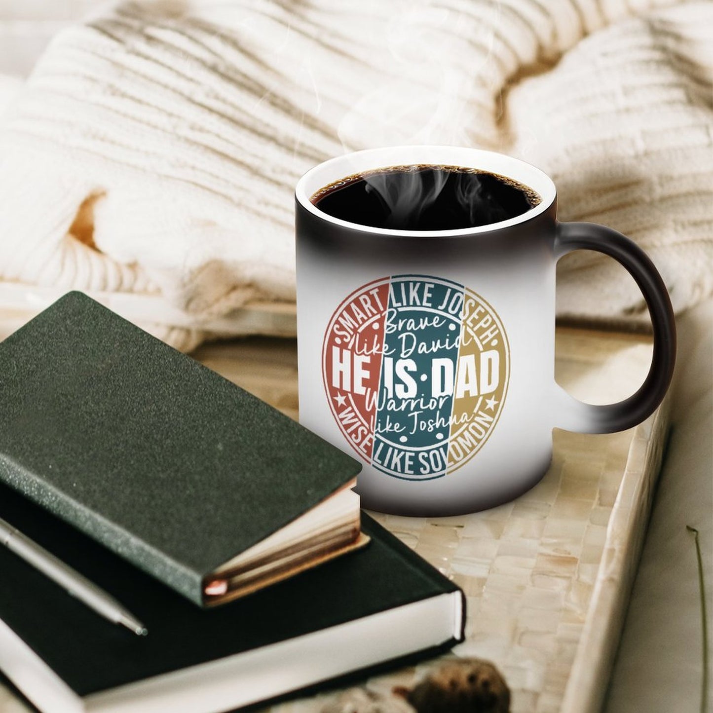 He Is Dad Like Men Of The Bible Christian Color Changing Mug (Dual-sided)