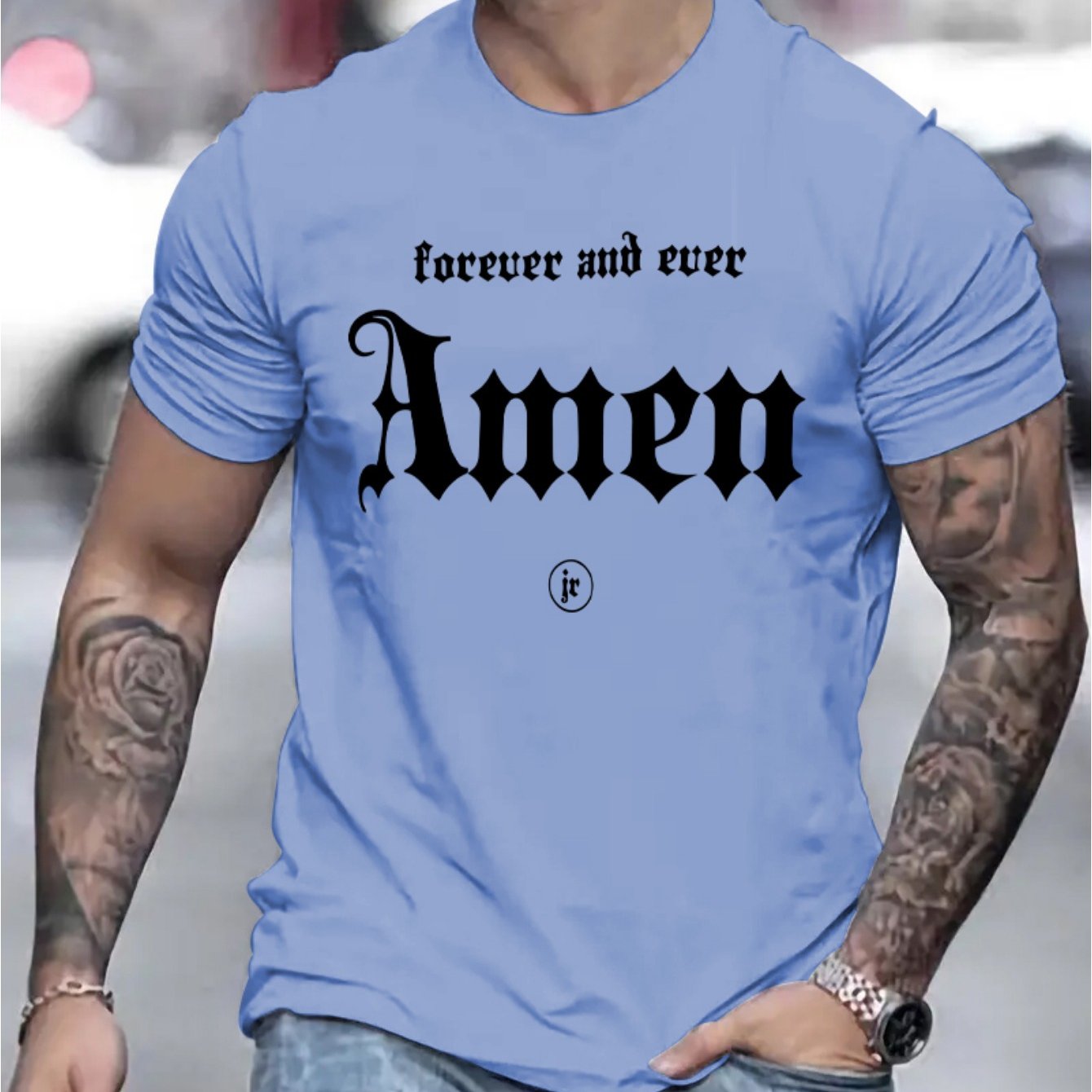 Forever And Ever Amen Men's Christian T-shirt claimedbygoddesigns