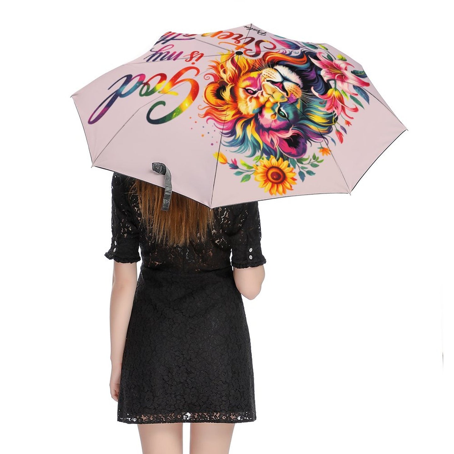 He Is My Strength Christian Auto Umbrella - ClaimedbyGodDesigns