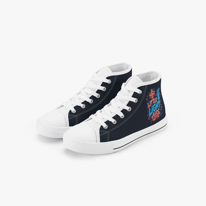 Little Light Airs Christian Kid’s High - Top Canvas Shoes - ClaimedbyGodDesigns