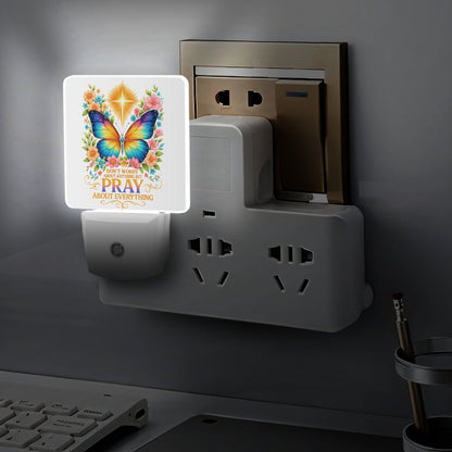 Pray About Everything Christian Night Light For Kids - ClaimedbyGodDesigns