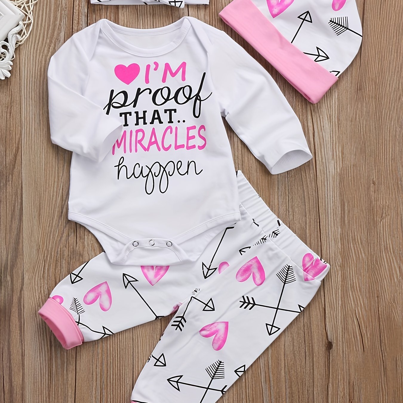 I'm Proof That Miracles Happen Christian Toddler Casual Outfit claimedbygoddesigns