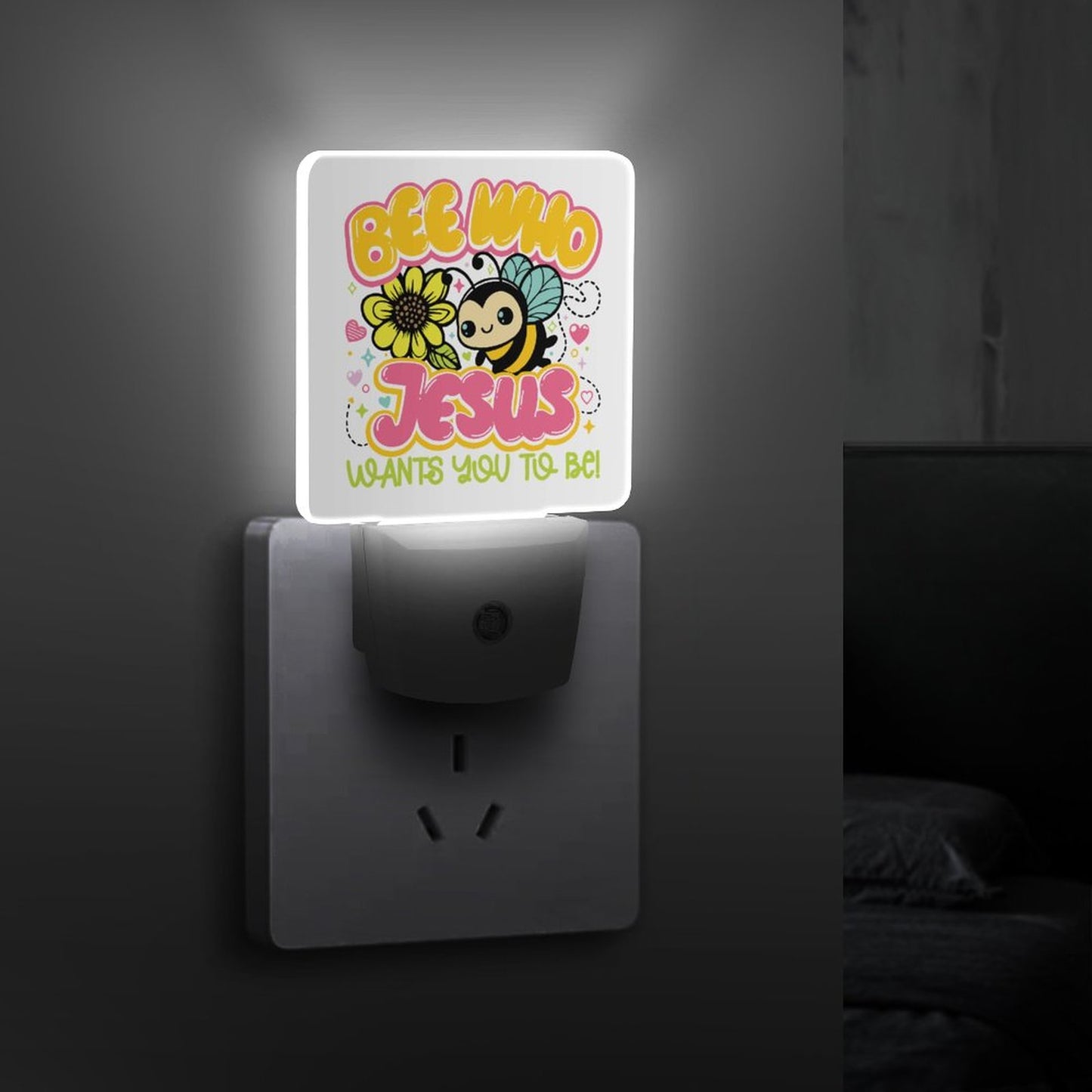 Be Who He Wants Christian Night Light For Kids - ClaimedbyGodDesigns