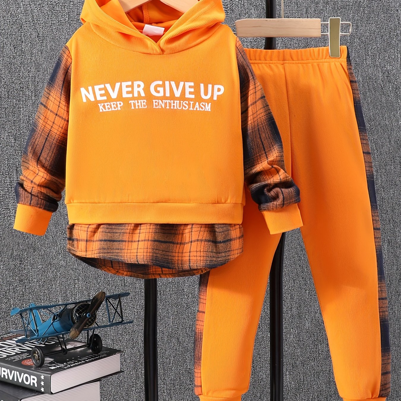 Never Give Up Keep The Enthusiasm Youth Christian Casual Outfit claimedbygoddesigns