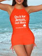 Do It For Him Christian Women's Tankini Swimsuits with Shorts - ClaimedbyGodDesigns