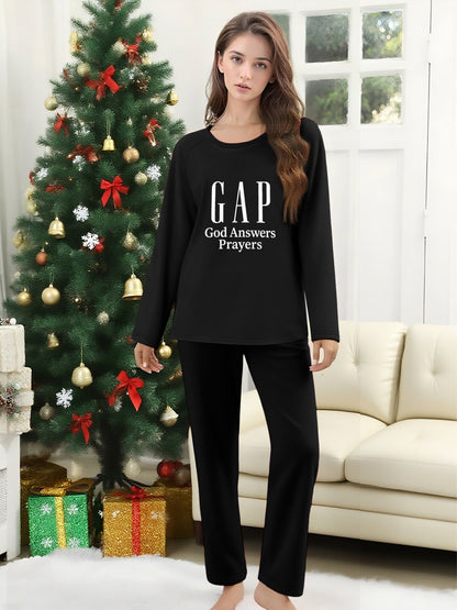 GAP He Answers Prayers Unisex Christian Plaid Pajamas - ClaimedbyGodDesigns
