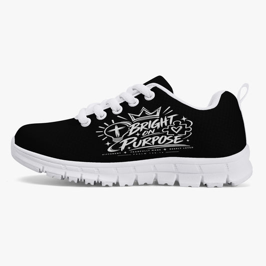 Bright on Purpose Psalm 139:14 kids' Christian mesh sneakers