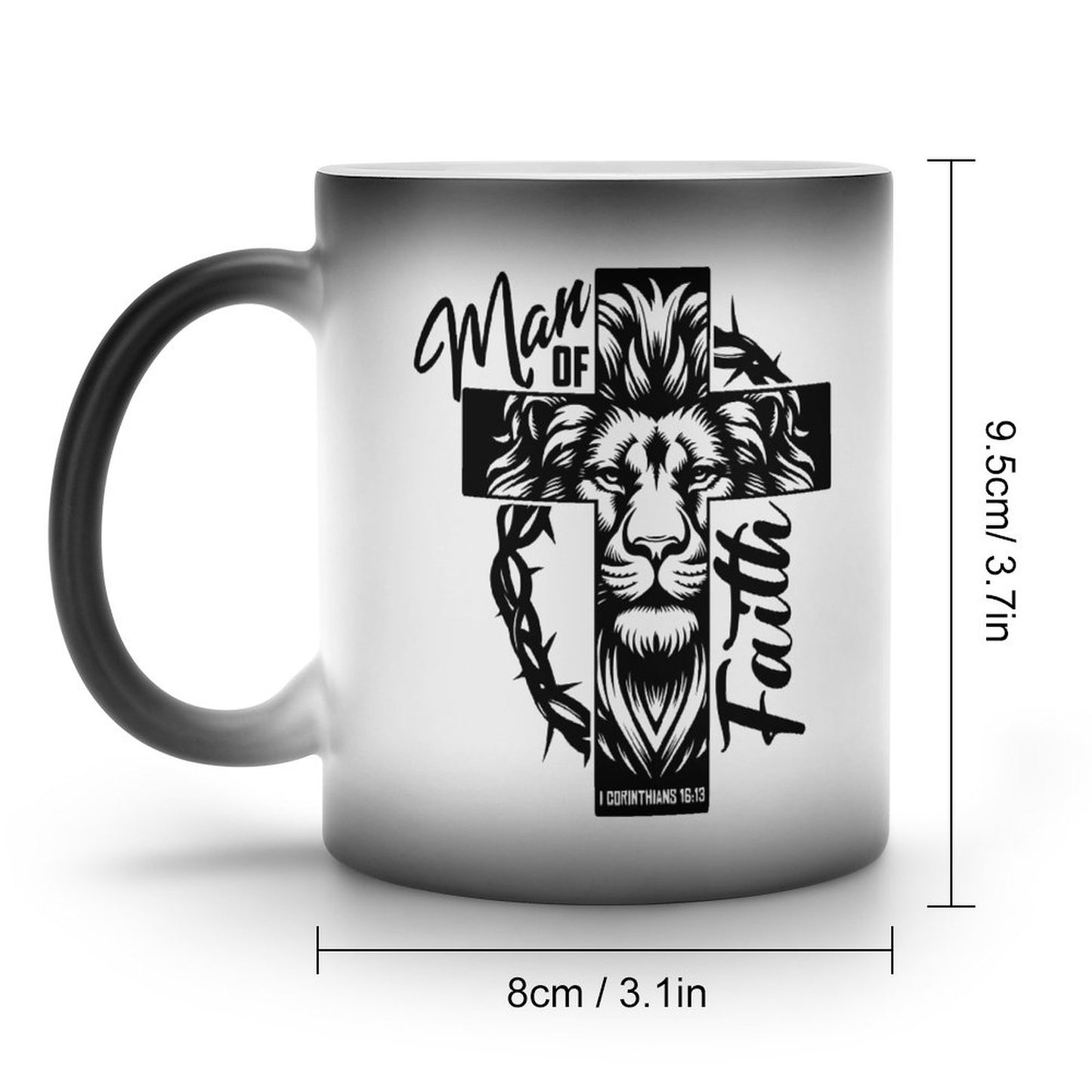 Man Of Faith Christian Color Changing Mug (Dual-sided )