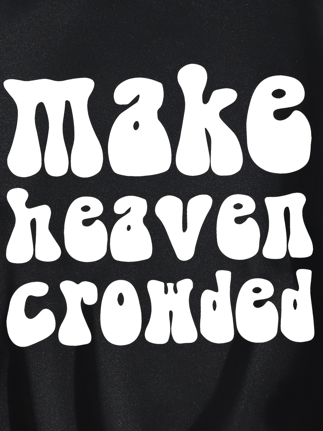 Make Heaven Crowded Plus Size Women's Christian Pullover Hooded Sweatshirt claimedbygoddesigns