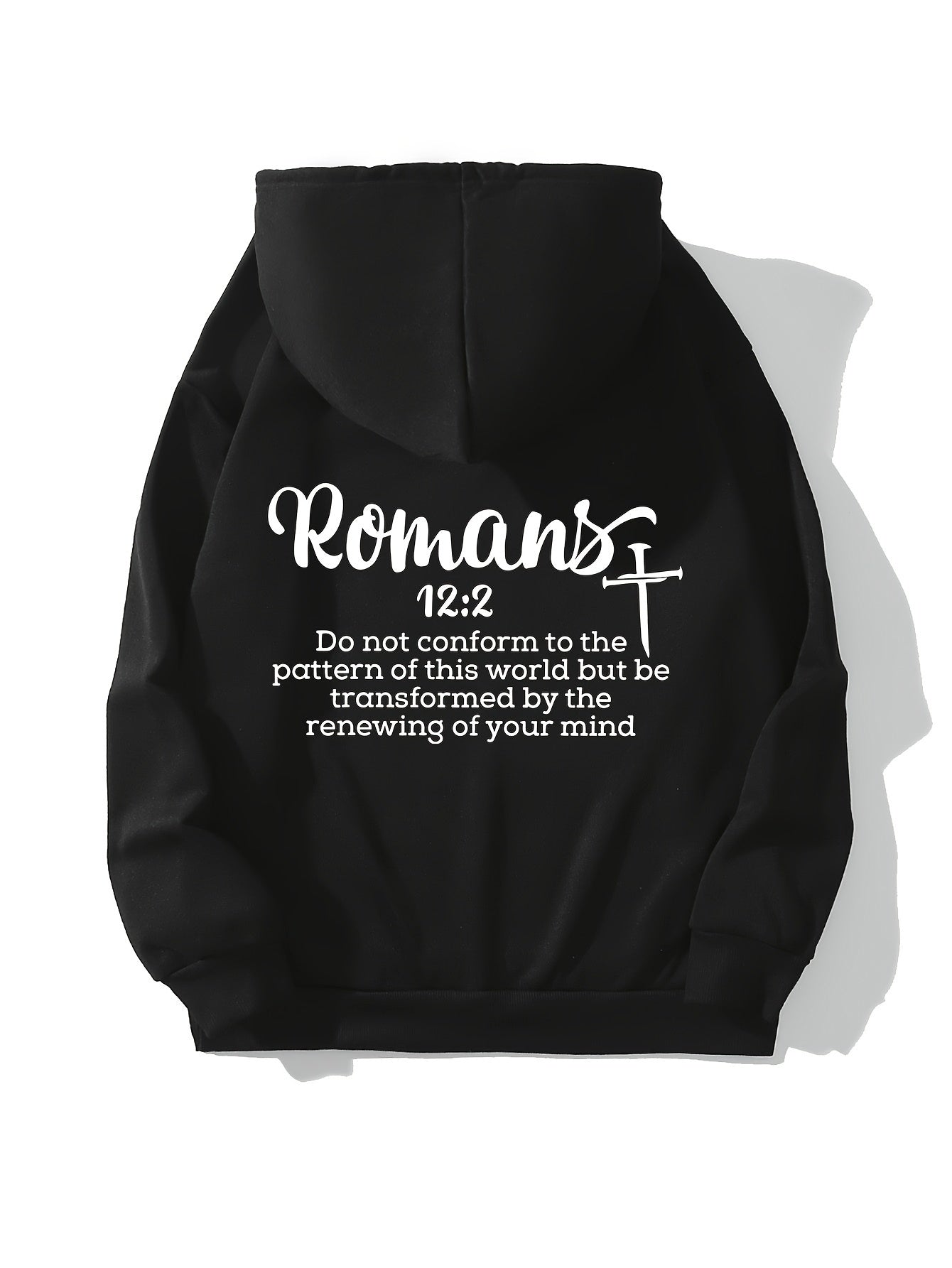 Romans 12:2 Do Not Conform To The Patterns Of This World Women's Christian Pullover Hooded Sweatshirt claimedbygoddesigns