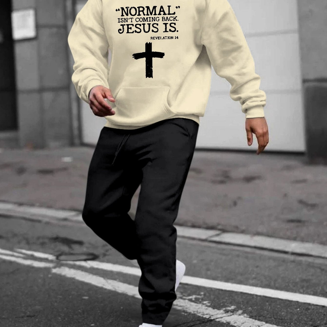 Revelation 14 Normal Isn't Coming Back But JESUS Is Men's Christian Casual Outfit claimedbygoddesigns