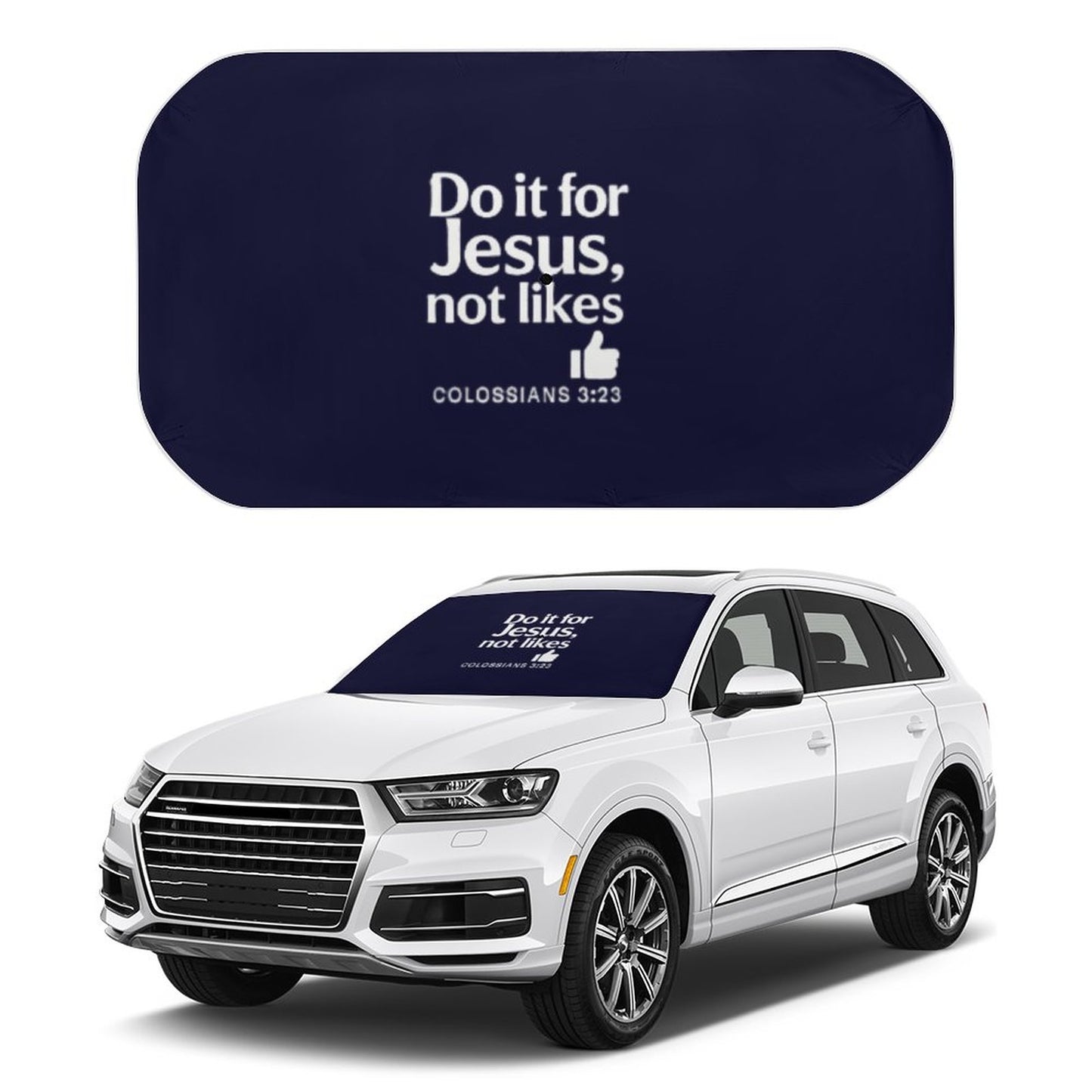Do It For Him Christian Car Sunshade Umbrella - ClaimedbyGodDesigns