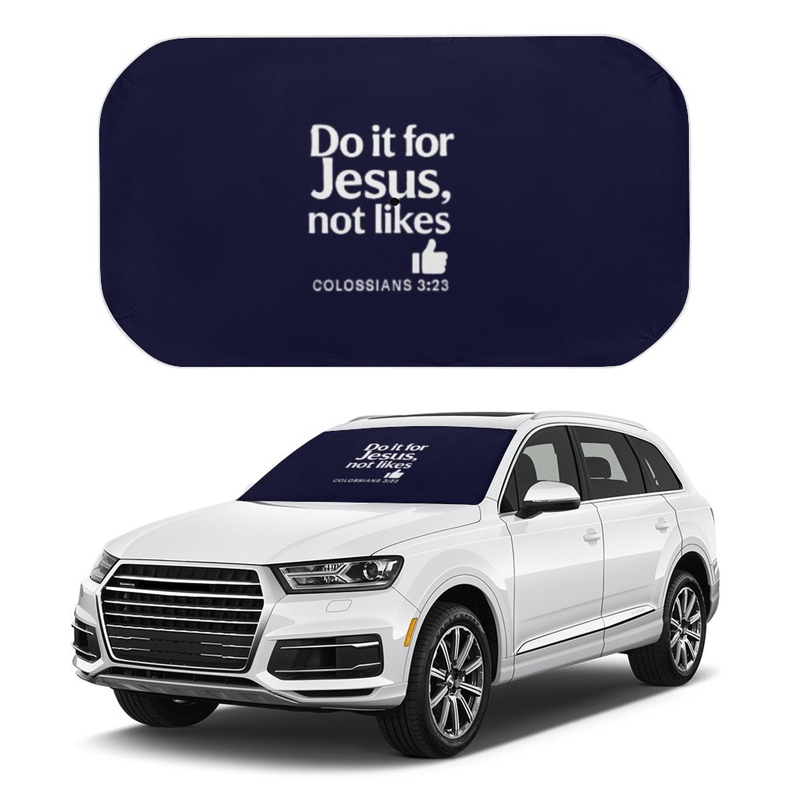 Do It For Him Christian Car Sunshade Umbrella - ClaimedbyGodDesigns