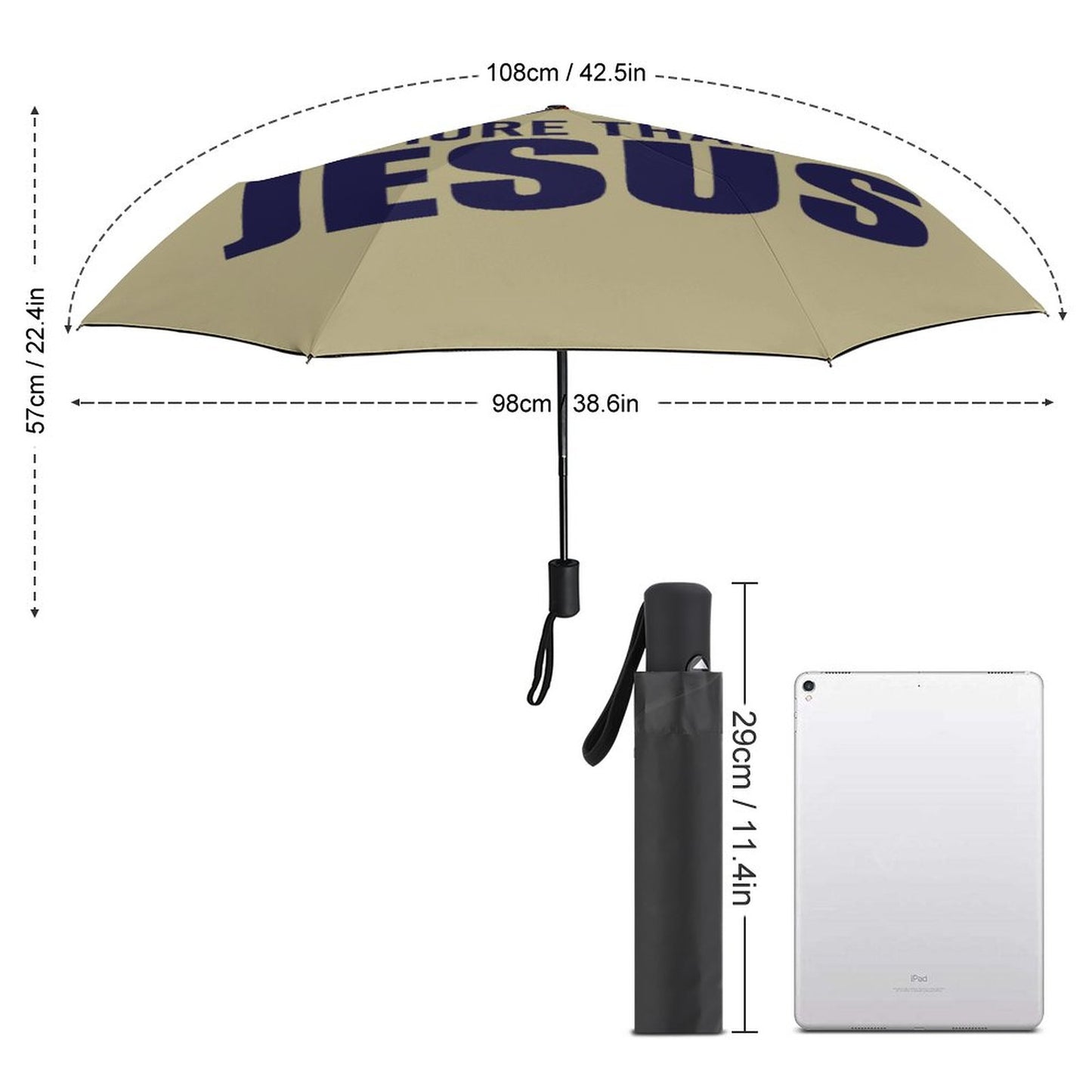 No One Will Ever Ever Love You More Than Jesus Christian Umbrella