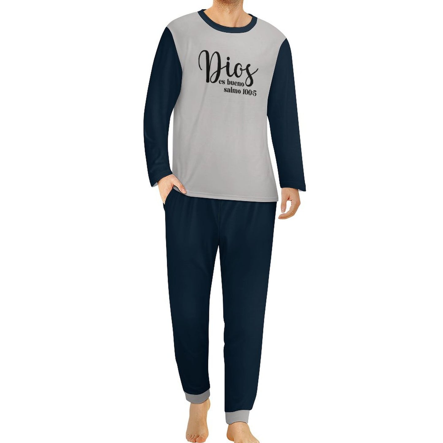 Dios Es Bueno Spanish Men's Christian Pajama Set