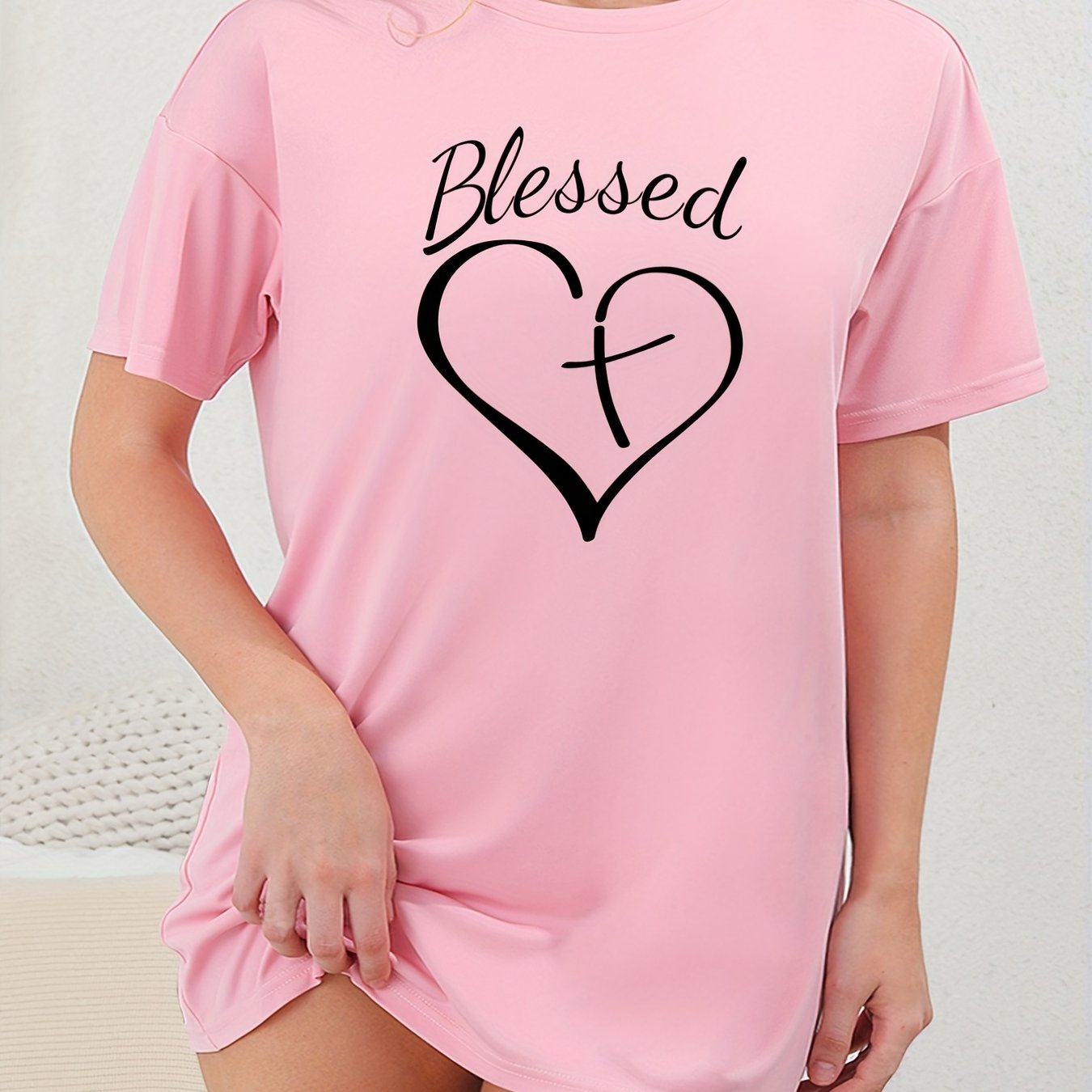 Blessed Plus Size Women's Christian Pajamas claimedbygoddesigns