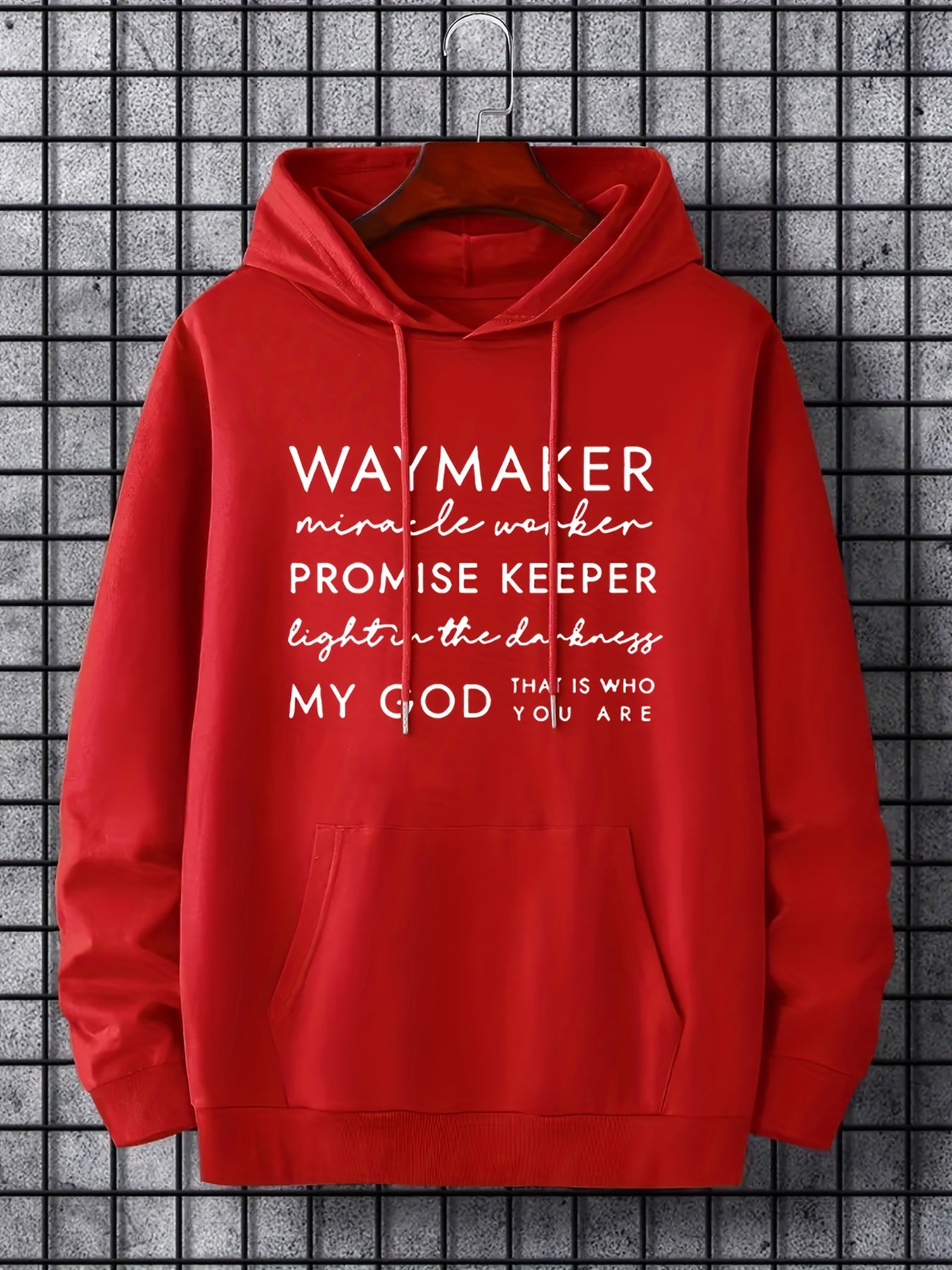 Waymaker...My God That Is Who You Are Plus Size Unisex Christian Pullover Hooded Sweatshirt claimedbygoddesigns