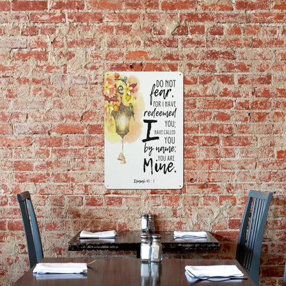 Do Not Fear Christian Metal Sign-Elegant 11.8"x7.9" Wall Decor