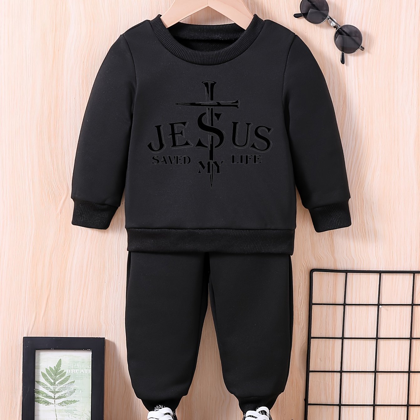 JESUS SAVED MY LIFE Christian Toddler Casual Outfit claimedbygoddesigns