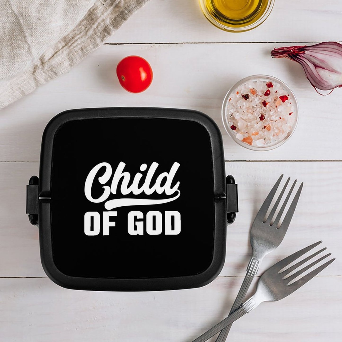 CHILD OF GOD 2-Tier Stackable Bento Lunch Box unique Christian Gift For the everyday Christian SALE-Personal Design