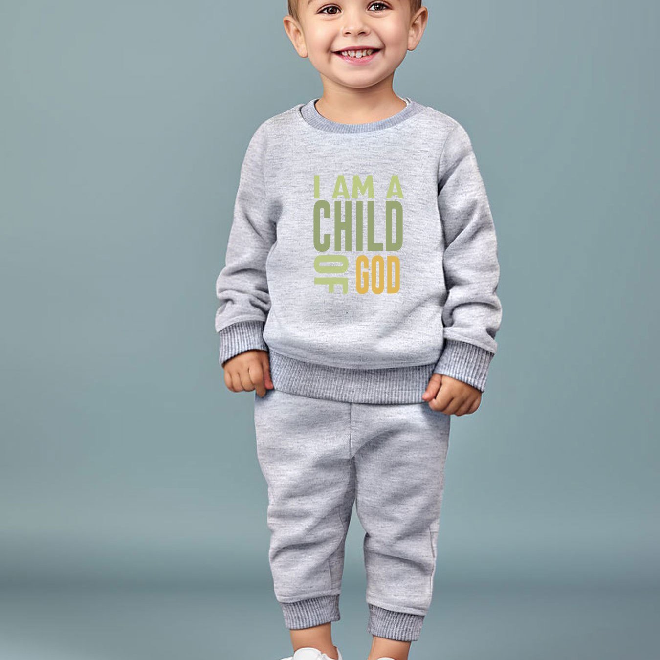 I AM A CHILD OF GOD Youth Christian Casual Outfit claimedbygoddesigns