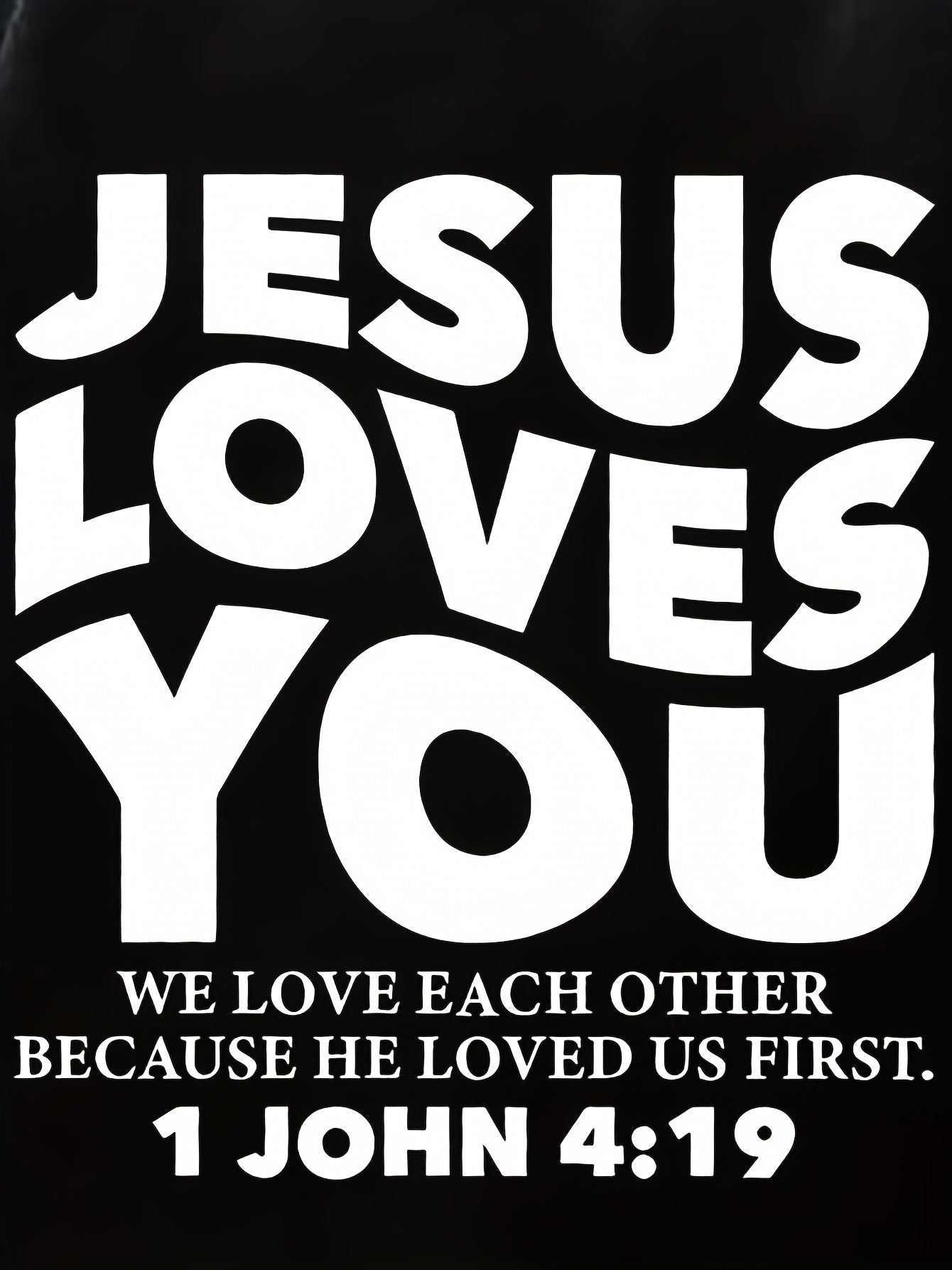 1 John 4:19 Jesus Loves You Plus Size Women's Christian Pullover Hooded Sweatshirt claimedbygoddesigns