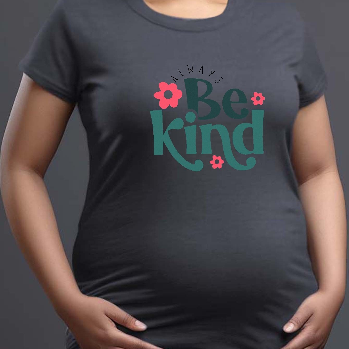 Be Kind Women's Christian Maternity T-shirt claimedbygoddesigns