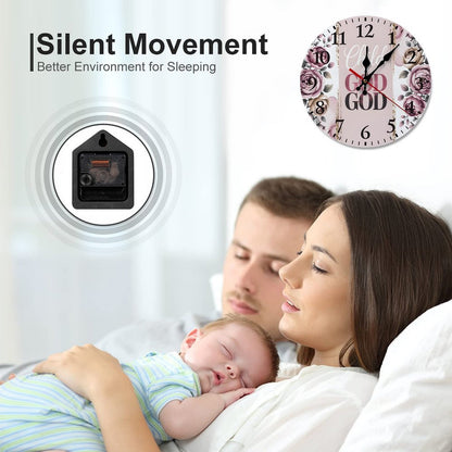 Child Of God Christian Modern Wooden Wall Clock