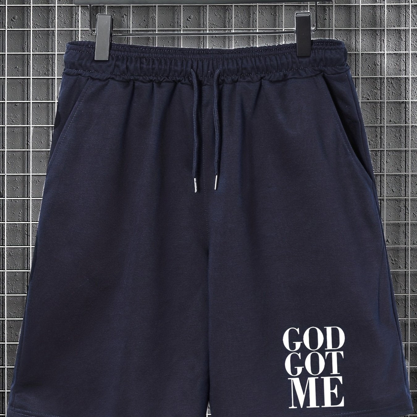 GOD GOT ME Plus Size Men's Christian Shorts claimedbygoddesigns
