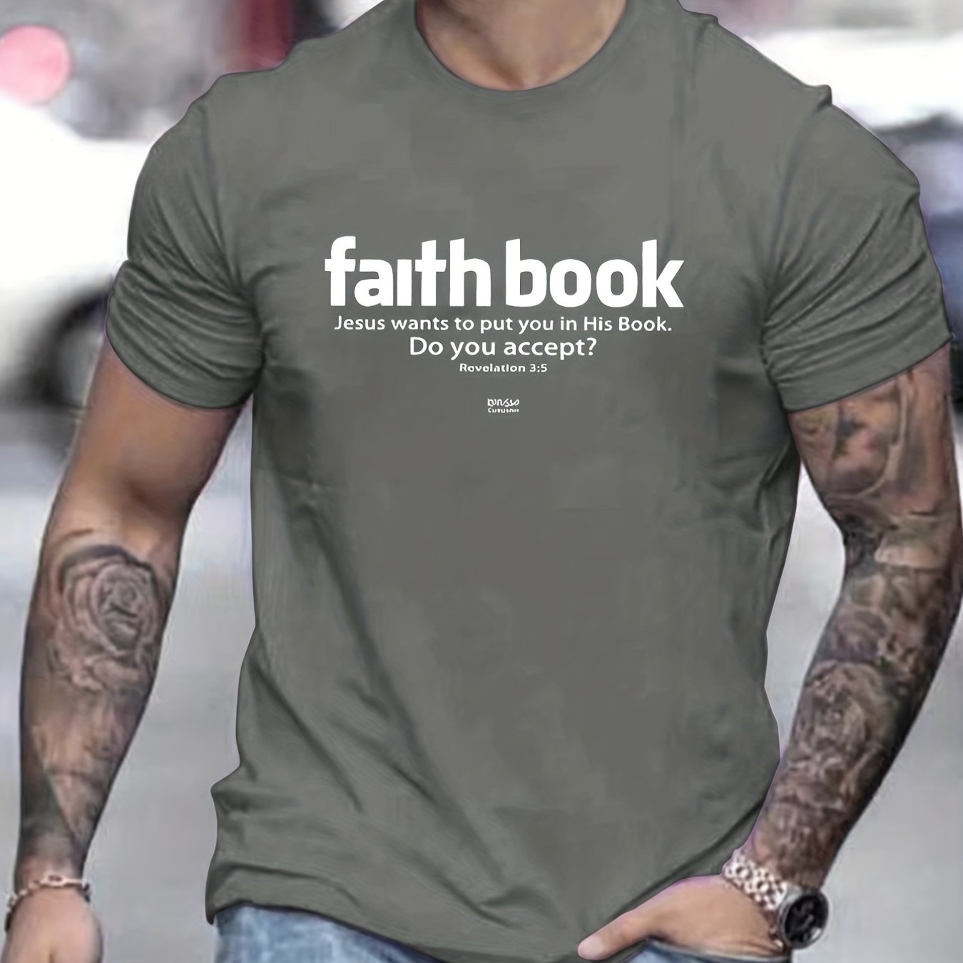 Faith Book: Jesus Wants To Put You In His Book Men's Christian T-shirt claimedbygoddesigns