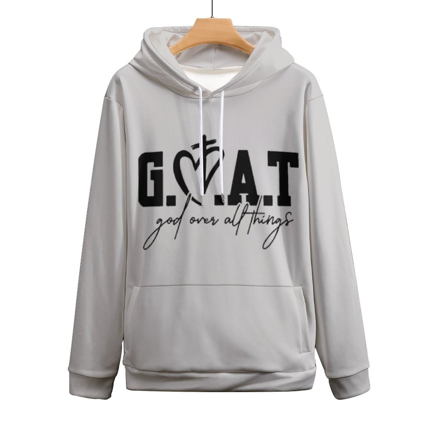 GOAT God Over All Things Women's Christian Hooded Pullover Sweatshirt