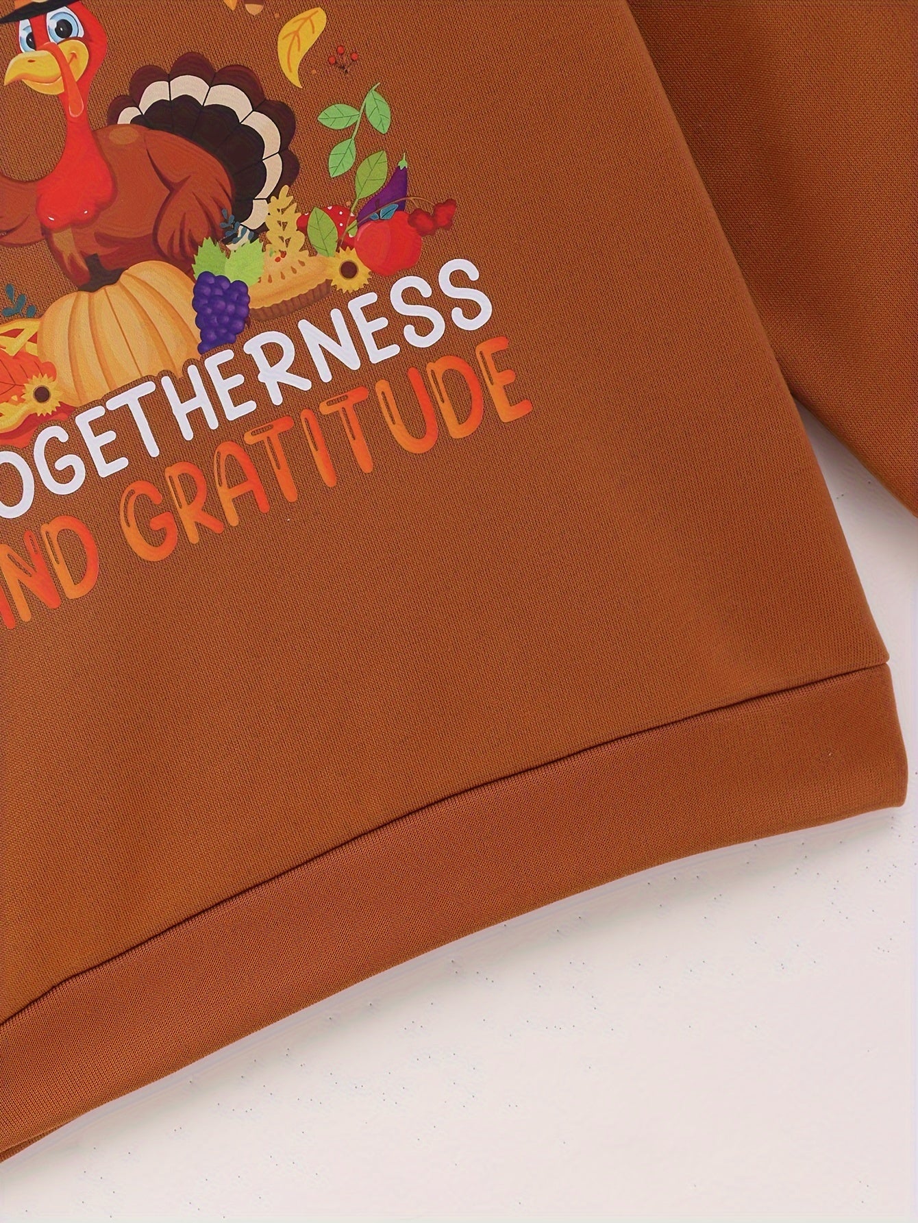 Thanksgiving Is A Time Of Togetherness & Gratitude Youth Christian Pullover Sweatshirt claimedbygoddesigns