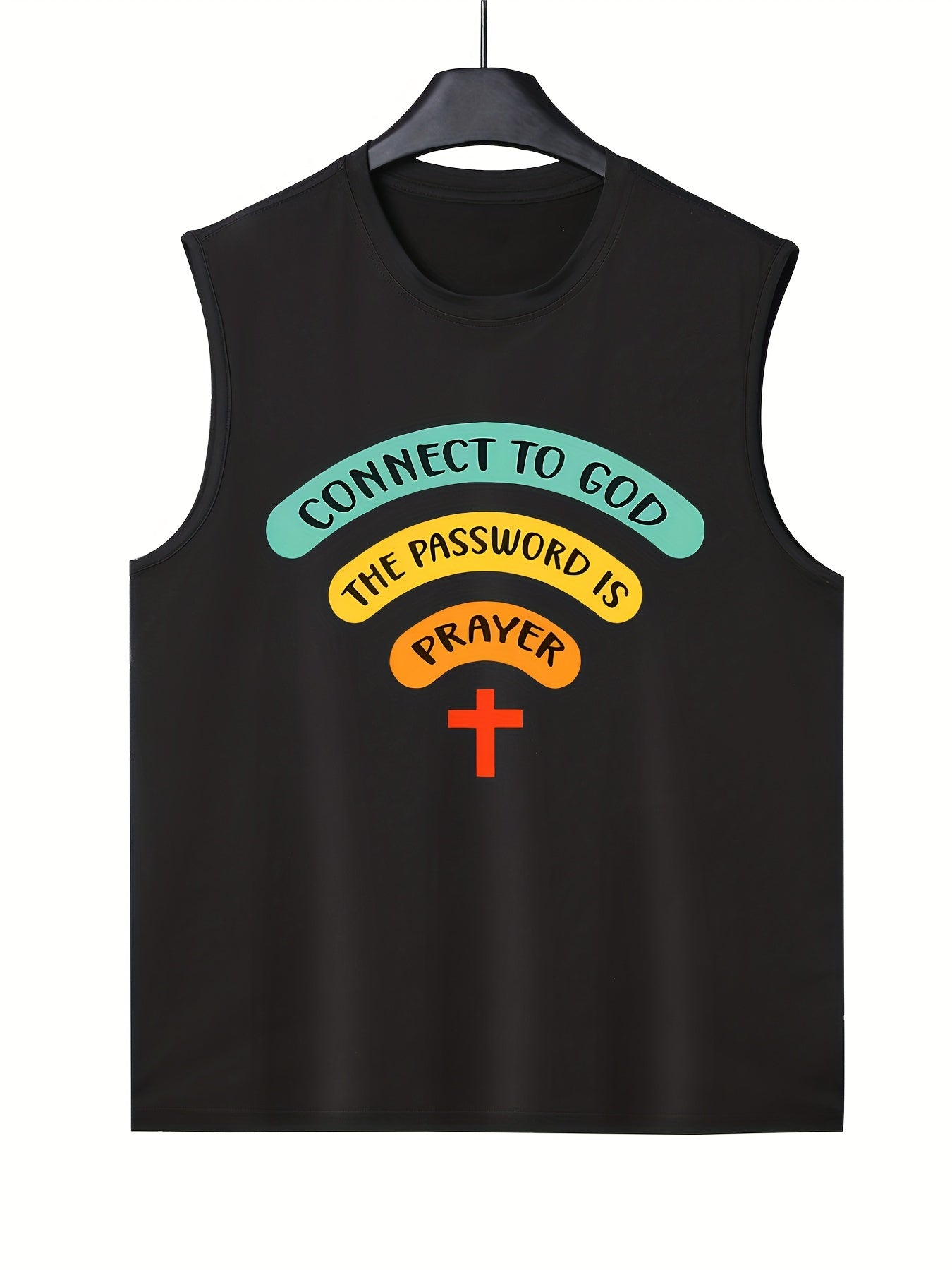 Connect To God The Password Is Prayer Men's Christian Tank Top claimedbygoddesigns