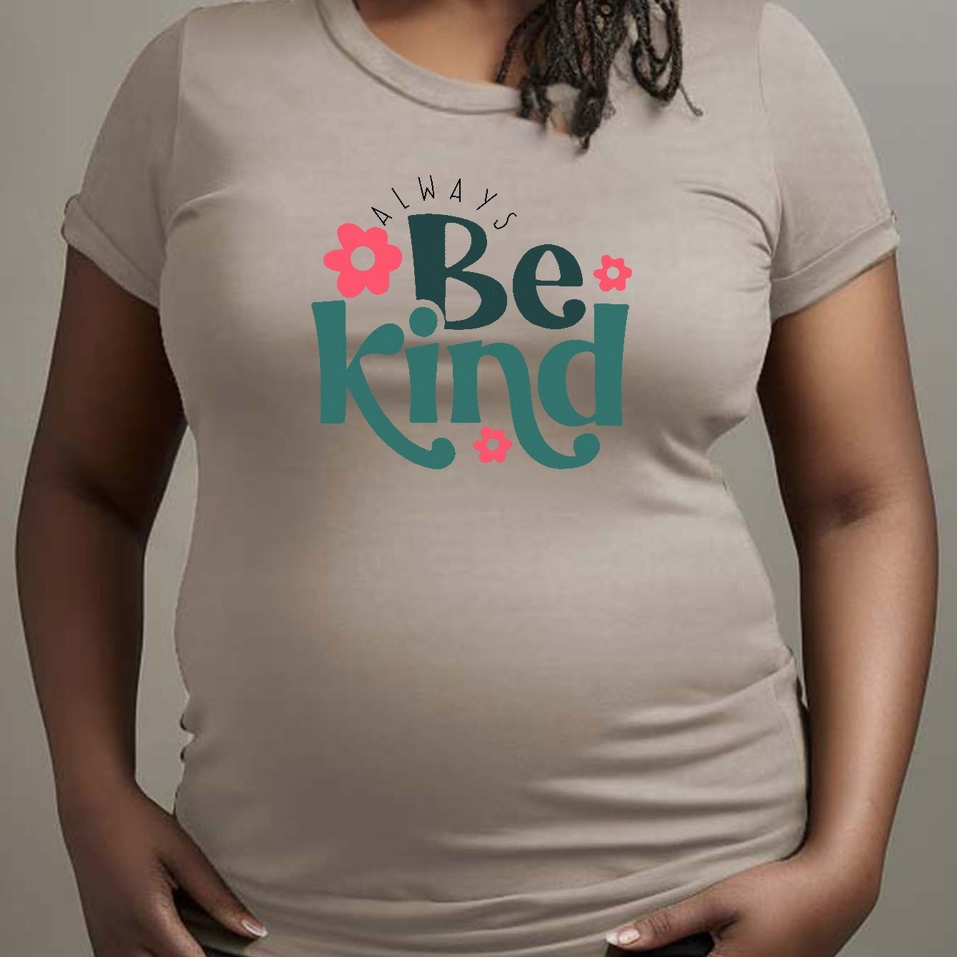 Be Kind Women's Christian Maternity T-shirt claimedbygoddesigns