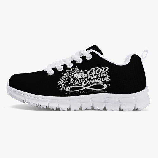 God Made Me Unique Psalm 139:14 kids' Christian mesh sneakers