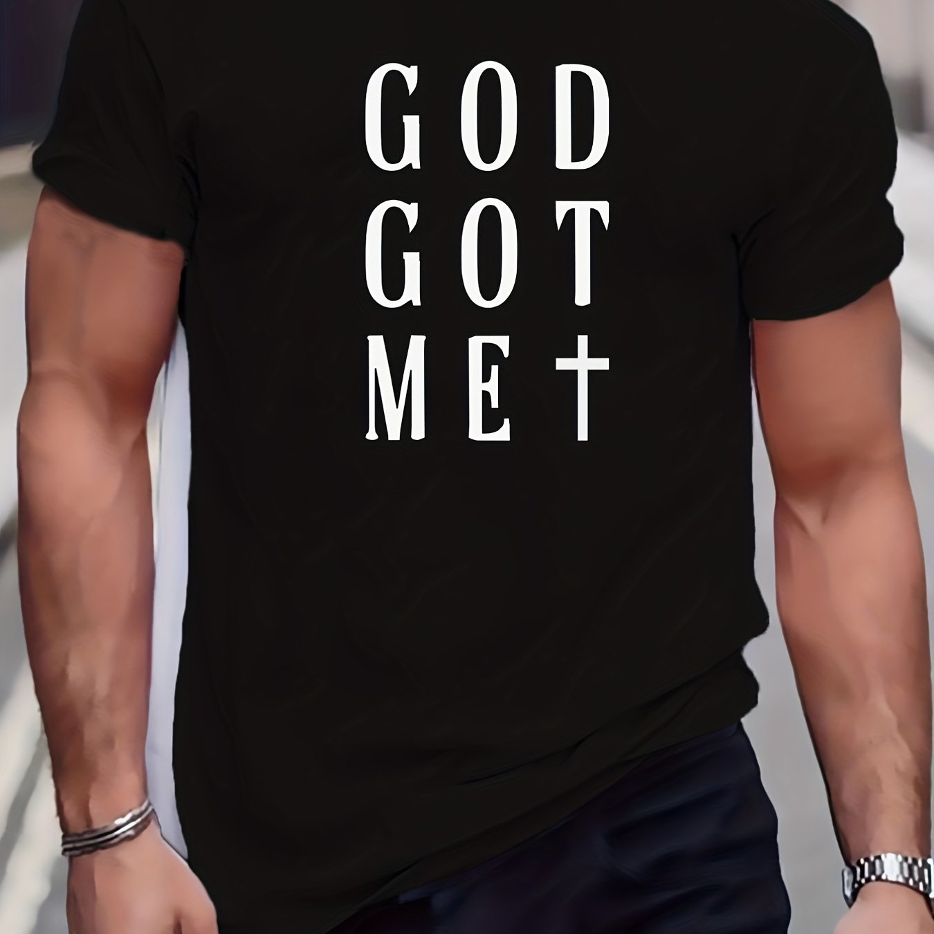 God Got Me Men's Christian T-shirt claimedbygoddesigns