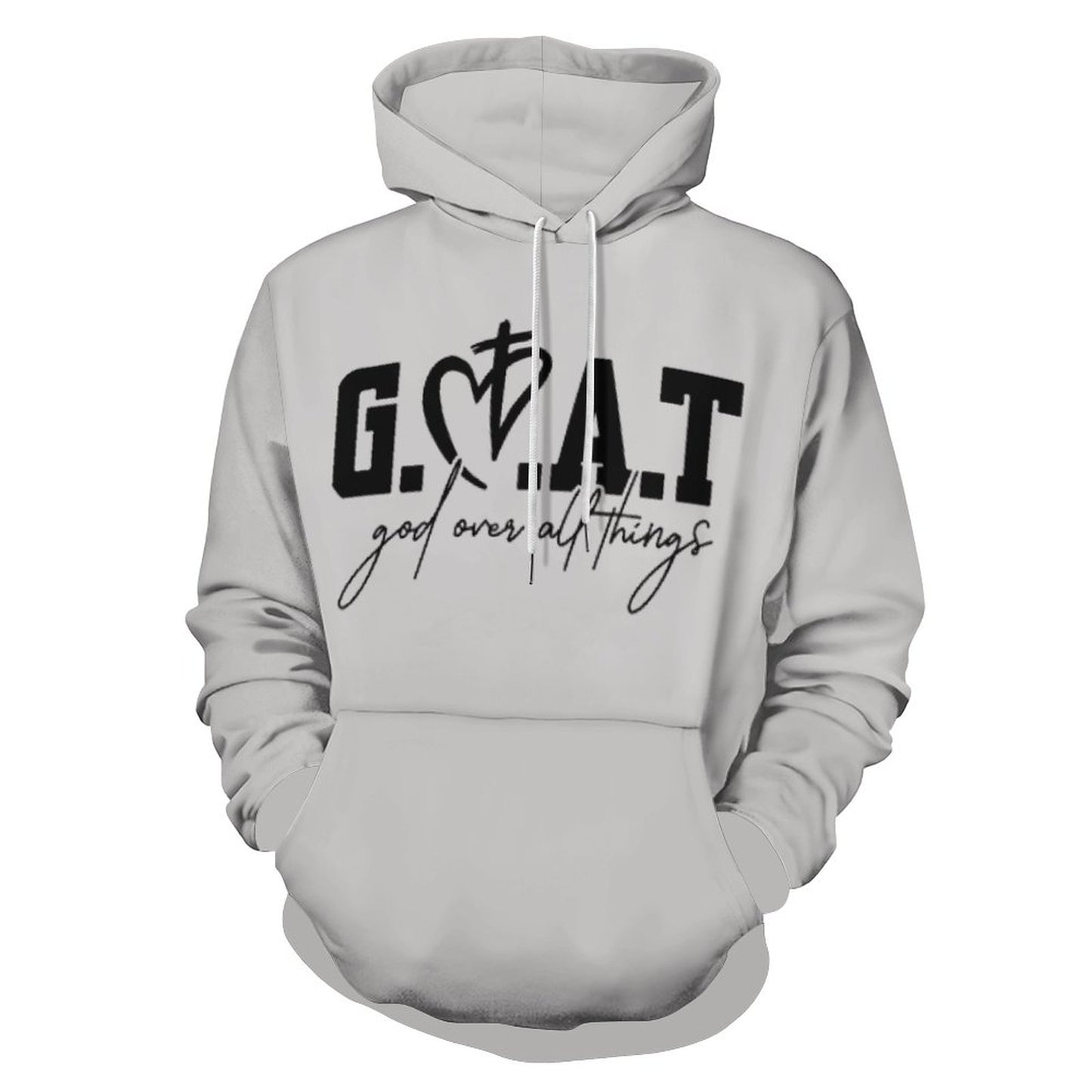 GOAT God Over All Things Women's Christian Hooded Pullover Sweatshirt