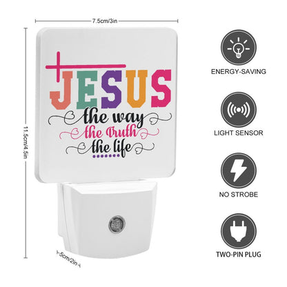 The Way The Truth The Life Christian Night Light For Kids - ClaimedbyGodDesigns