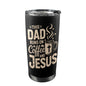 This-Dad-Runs-On-Coffee-And-Faith 20oz Mobile Tumbler with Lid (Black Lock)