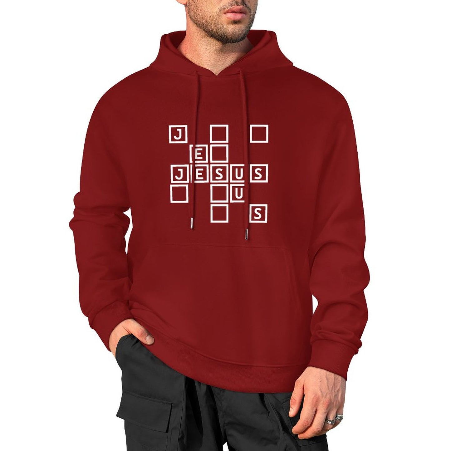 Jesus Men's Christian Pullover Hooded Sweatshirt